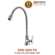 [Eurano] S/S 304 Stainless Steel Faucet Flexible Pillar Sink Tap-ERN2203PS