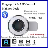 Fingerprint Mailbox Lock for HDB/Condo Letter Box Smart  Lock Digital Lock