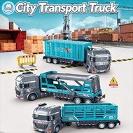 Inertia Container Truck Toys Simulation Heavy Truck Excavator Mixer Truck Model Gift for Kids Boys