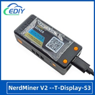 NEW BTC Bitcoin Nerd Miner v2.0 Crypto Solo Lottery Nerdminer LCD Display T-Display-S3 With Shell