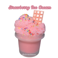 Strawberry Ice Cream Slime (cloud slime) for playing