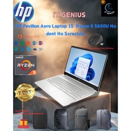 HP Pavilion Aero Laptop 15  Ryzen 5 5600U No dent No Scracted  USED LAPTOP / 二手笔电 / 二手手提电脑