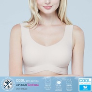 Wacoal Smooth Underwear Set Non-Wired Bra V-Neck Pullover Model WH9E12 Beige Color (BE)