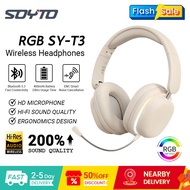 SOYTO SY-T3 Bluetooth Headphones Wired & Wireless Dual Mode 360° ACS Surround Sound Dual-Mic System
