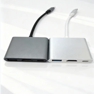 3-in-1 USB C Hub, 4K HDMI, SD Card Reader, OTG Adapter for Laptop/Tablet/Phone  Hab USB C 3 dalam 1 