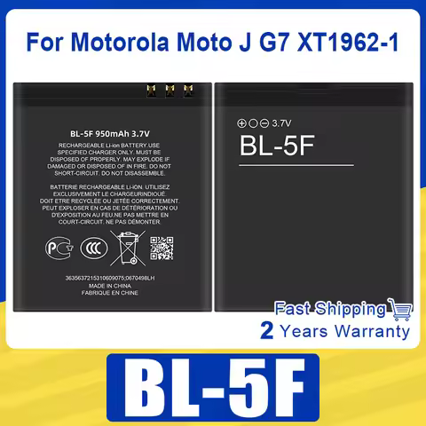 BL-5F BL5F BL 5F Lithium Phone Replacement Battery For Nokia N95 N96 N98 N99 N72 N78 N93i 6290 E65 6