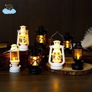 [LI] 6cm Mini Led Retro Glowing Pony Lantern Simulation Cande Light Night Light Dollhouse Miniature 