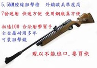 2.最新外銷強化版 5.5mm 7發彈輪 快速射擊初速100木身槍托高喇叭彈CO2槍保護趕走鼠鳥猴子  消音效果