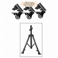 [Loviver] 3x Swivel Caster Wheels Set Easy to Install Professional Smooth & Silent Leg Caster Kit fo