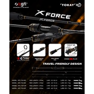 OXGN X FISHING ROD Force TRAVEL ROD UL 704 2-6LB | 4-10LB | TRAVEL ROD SPINNING BAIT CASTING