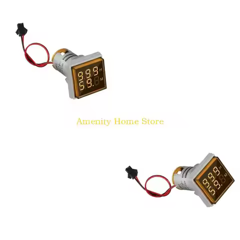 F26C High Accuracy double Display Timer Small LED Hour Meter with Flame Retardant Casing Simple to O