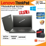 Lenovo ThinkPad X250 / Intel Core i5 5th Gen / 4GB RAM / 500GB HDD / 12.5"