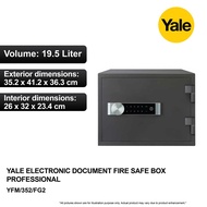 Yale YFM/352/FG2 Electronic Document Fire Safe Box Professional (Medium)