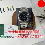 免費估價 全港澳上門 回收：ROLEX 勞力士 日誌型126334 黑盤鑽刻 41m