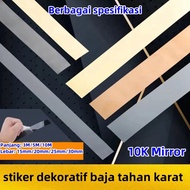 3M/5M/10M List Strip Plate Mirror Gold List Strip Plate 8K Mirror Wall Sticker Stainless Steel Ceram