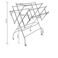CLOTH RACK EZYHANGER  157X120X106 CM EH3900 POLISHED STAINLESS STEEL