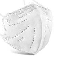 Masker Medis KN95 Anak 5 lapis like pokana kaze kids polos - Putih
