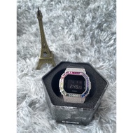 Authentic Casio DW-5600 -BB customized Rainbow Diamond Casing