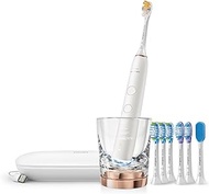 Philips Sonicare DiamondClean Smart 9700 Electric Toothbrush, Sonic Toothbrush with App, Pressure Sensor, Brush Head Detection, 5 Brushing Modes and 3 Intensity Levels, Rosegold, HX9957/81