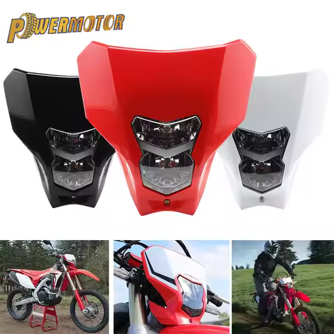 Motorcycle Headlight 12V Bulb Lighting Headlamp For Honda CRF450 CRF450XR CRF450L CRF250 R/L/X 2019-