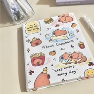 Ohaya | Kapibara | Hard Shell Horizontal Notebook a5 Notepad Horizontal Notebook Student Stationery 