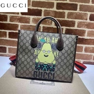 LV_ Bags Gucci_ Bag Shopping Pear Print Small 703256 Embossing Briefcase Canvas Me BHS5