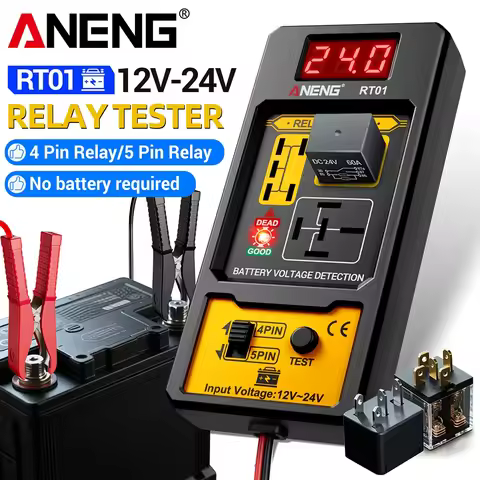 Car Relay Tester ANENG RT01 Universal 11-25V Automotive Car Battery Voltage Tester Check LED Indicat