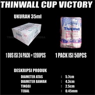 Thinwall Cup 25ml 35ml 60ml 100ml 150ml Per Dus Bulat Cup Sambel