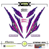 STRIPING SUZUKI CRYSTAL TUNE MOTIF X40 STICKER CRYSTAL TUNE CUSTOM STICKER ORIGINAL CRYSTAL MOTORCYC