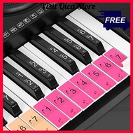 Piano Keyboard Keys Stickers for Beginners for 88/61/54 Keys Piano (Standard)