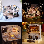 DIY House DIY Dollhouse Miniature Kit with Furniture, Handcraft House Collectibles for Hobbies, Birt