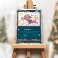 Pokemon Paldean Wooper 180/091 Picture Card - Shiny Rare English Card