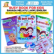 BUSY BOOK FOR KIDS | MY BUSY BOOK | BUKU AKTIVITI SAYA | BUSY BOOK JAWI SAYA