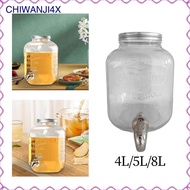 [chiwanji4x] Glass beverage dispenser, water dispenser, fruit infuser with, beverage