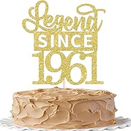 1 x 65th Legend Since 1961 Cake Decoration Glitter 65th Birthday Cake Decoration Happy Birthday Cake