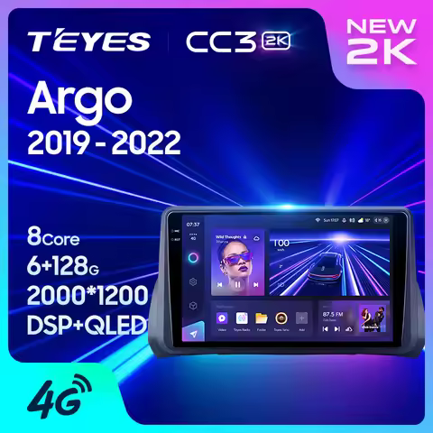 TEYES CC3 2K For Fiat Argo 2019 - 2022 Car Radio Multimedia Video Player Navigation stereo GPS Andro