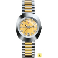 RADO Watch R12403633 / DiaStar The Original Automatic / Women's / Date / Stones / 27.3mm / SS Bracelet / Silver Gold