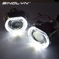 LED Angel Eyes Halo HID Bixenon Projector Headlight Lens 2.5 Mini 8.0 H1 High/Low Projectors For H4