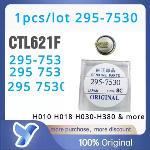 CTL621F 295 7530 CTL621 295-753 Kinetic Watch Rechargeable Battery 295-7530 For Citizen Watch capaci