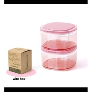 Window canister set Of 2 tupperware/tupperware crystal Jars