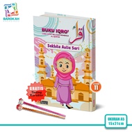 Iqro Ngaji Anak Karakter 1 Sampai 6 Custom Nama dan Foto Sendiri Isi Iqro Warna Warni Milenial