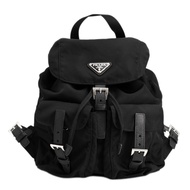 【二手】Prada 雙肩包，1BZ677 Tessuto 黑色