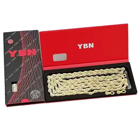 YBN 11 Speed Chain 116L MTB Road Bicycle Chains For Shimamo SRAM Campagnolo Gold Hollow Bicycle Chai