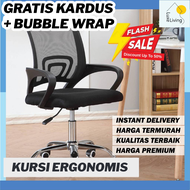 [FREE BUBBLE WRAP] LLS Kursi Kantor Kursi Kerja Kursi Belajar Kursi Ergonomis Angkat Putar Mesh Hidr