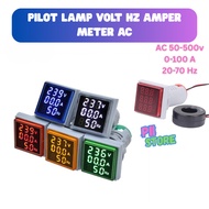 PILOT LAMP DIGITAL VOLTMETER AMPERMETER HZ METER TYPE PANEL AD16-22VAH VOLT METER AMPER HZ PILOT LAM