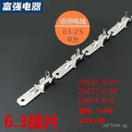Wiring Terminal CA 6.3Insert DJ611-6.3A/Natural Color Tin Plated /B Cold Pressing0.5-2.5Insert QK3S