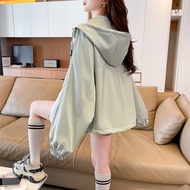 Aiyiyi Hooded Jacket Windproof Windbreaker M-XL Small Slimmer Look Loose Short Jacket-10325.
