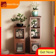 [in stock] Living Room Floor-standing Flower Pot Flower Table Chinese-style Flower Rack Solid Wood S