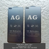 Tempered glass Samsung A21 . A21S ceramic matte