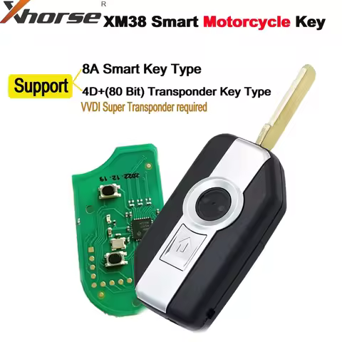 Xhorse VVDI XM38 Smart Key Support 8A 4D 80 Bit Transponder Type XSBMM0GL for BMW Motorcycle For BMW